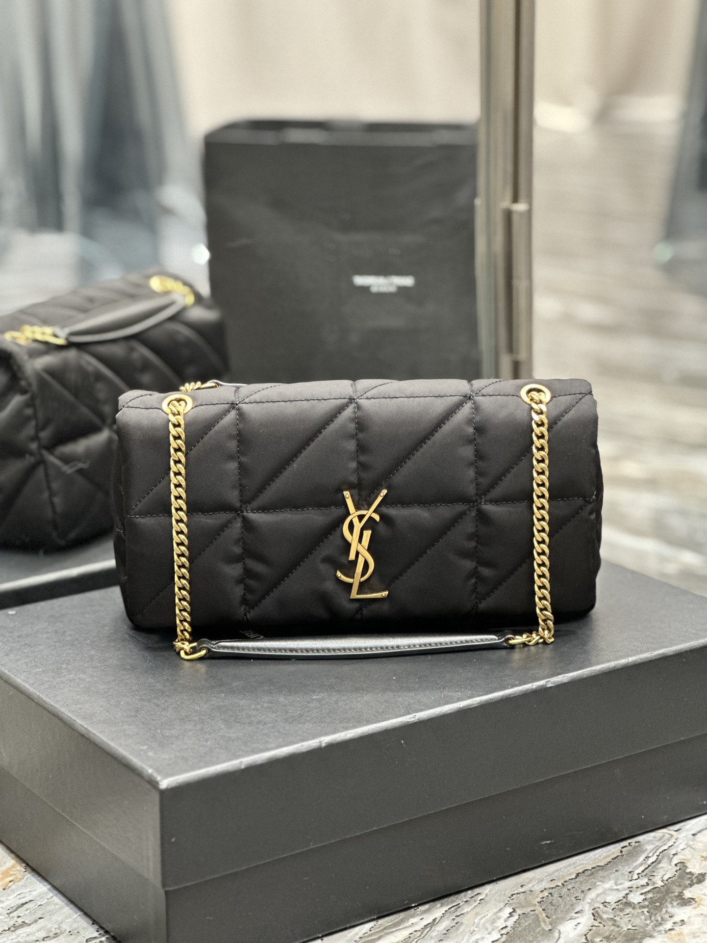 TOP Yves Saint Laurent YSL Nylon Fabric Chain Bags 25×15×7.5cm - 2 Colors