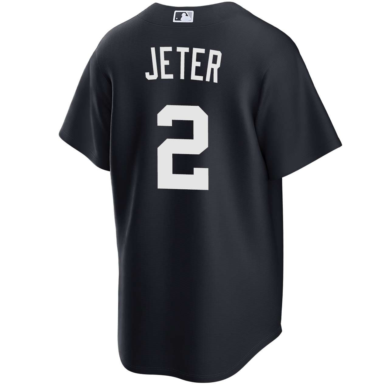 Men's New York Yankees 2# Derek Jeter Jersey - Black