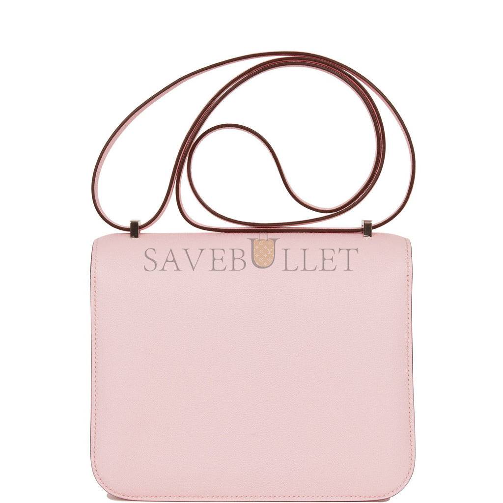 HERMES CONSTANCE 18 CHEVRE PALLADIUM HARDWARE (18*15*4cm)