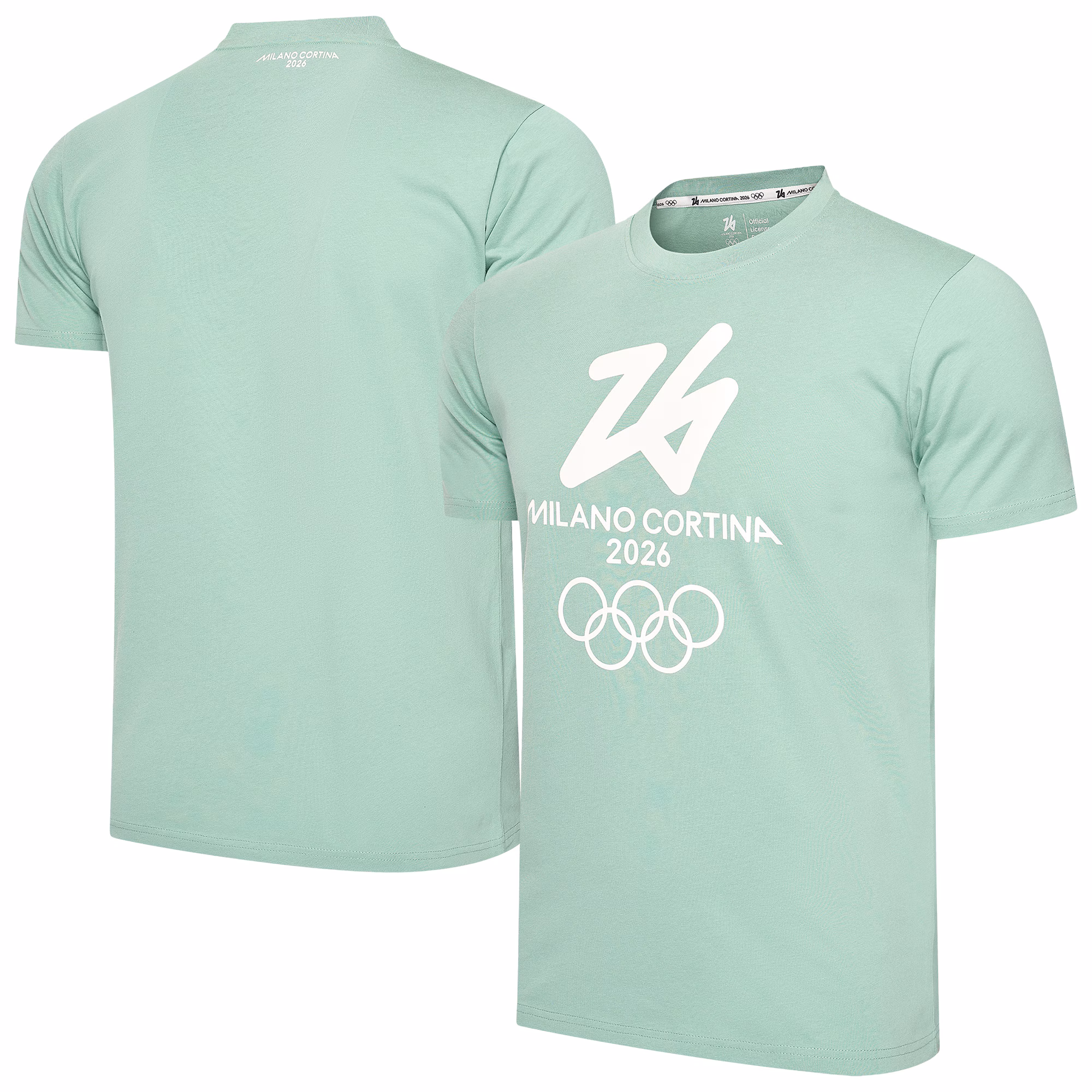 Milano Cortina 2026 Olympics Large Logo T-Shirt - Khaki