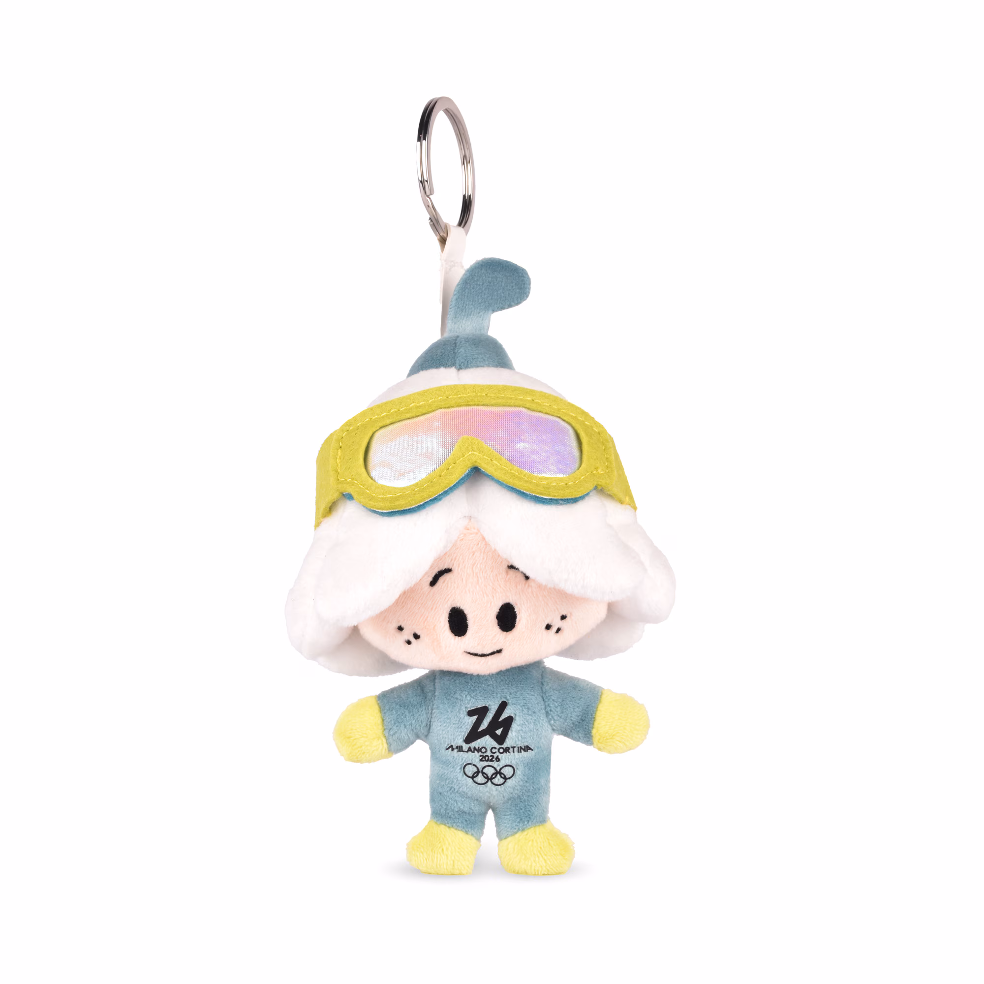 Milano Cortina 2026 Olympics Flo Ski Mask Key Chain - 14cm