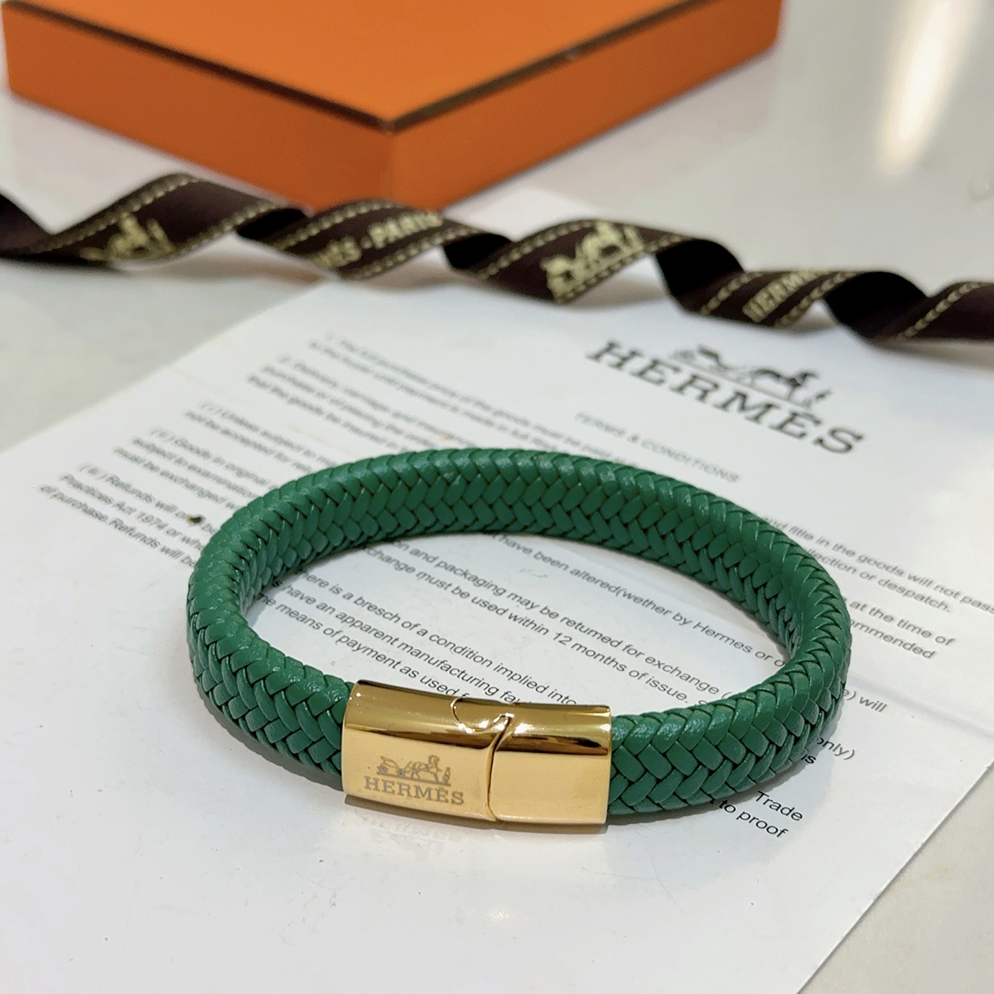 TOP HERMES Bracelet- Green