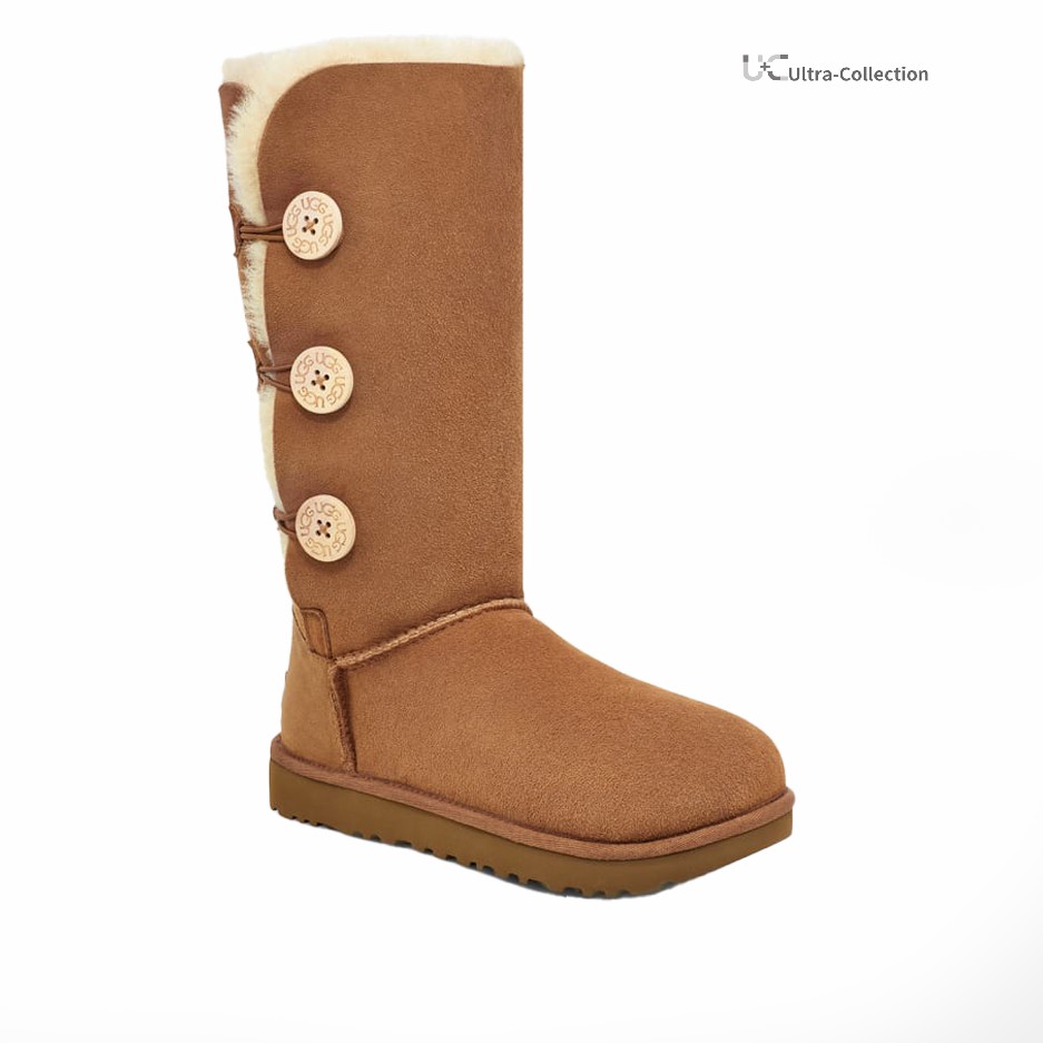 UGG Women's Brown and Tan Boots (Replica)
