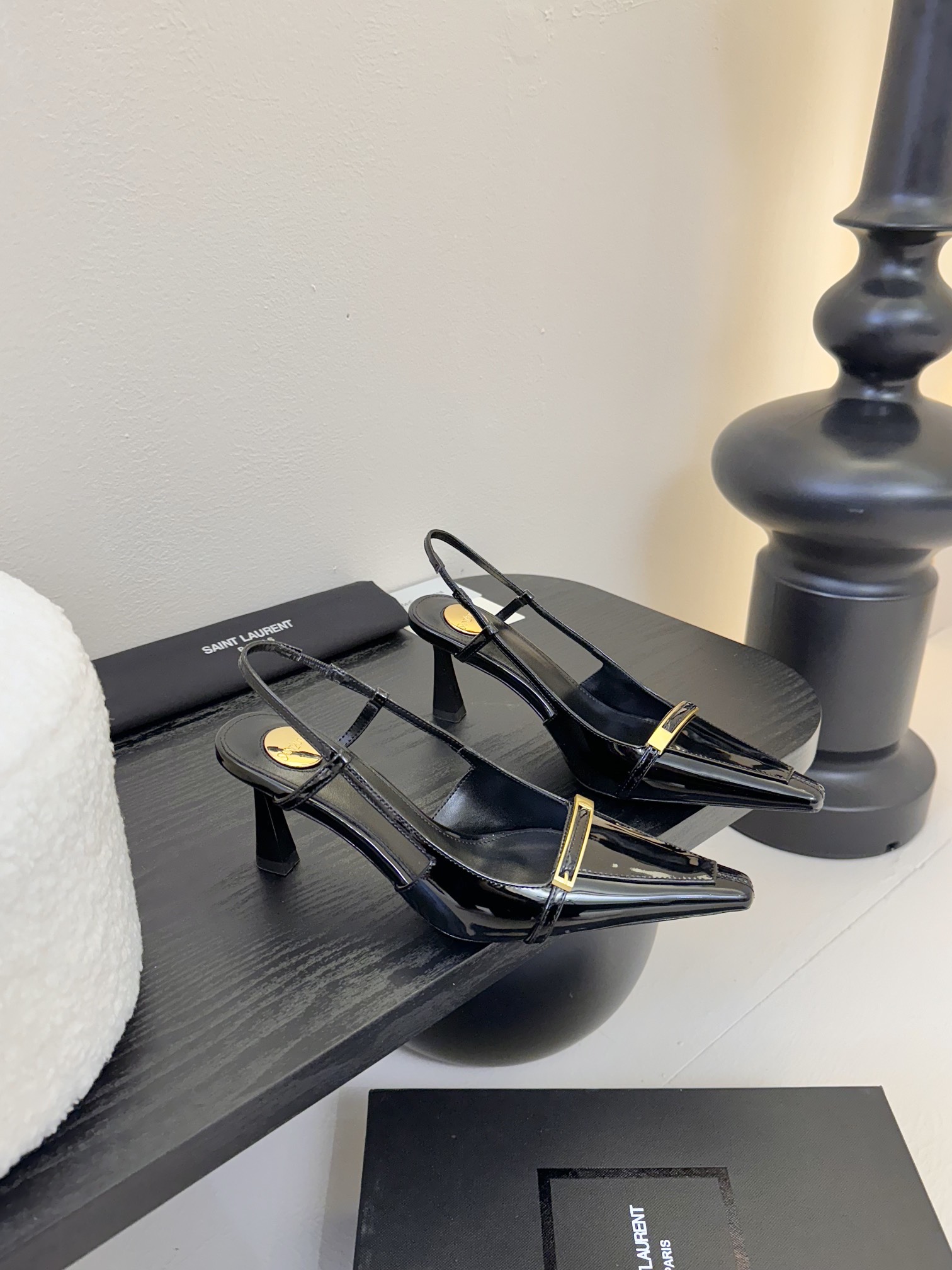 TOP Yves Saint Laurent YSL  High Heels - Black