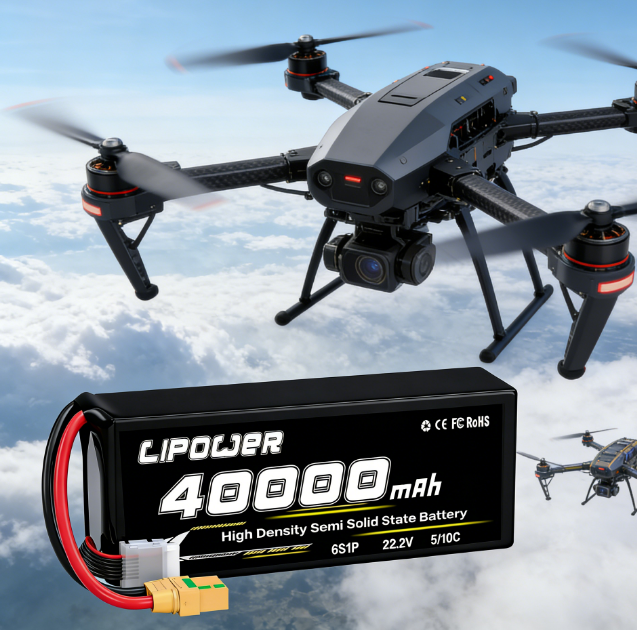 6S 40000mAh 22.2V high rate drone lithium polymer battery - lipowbattery
