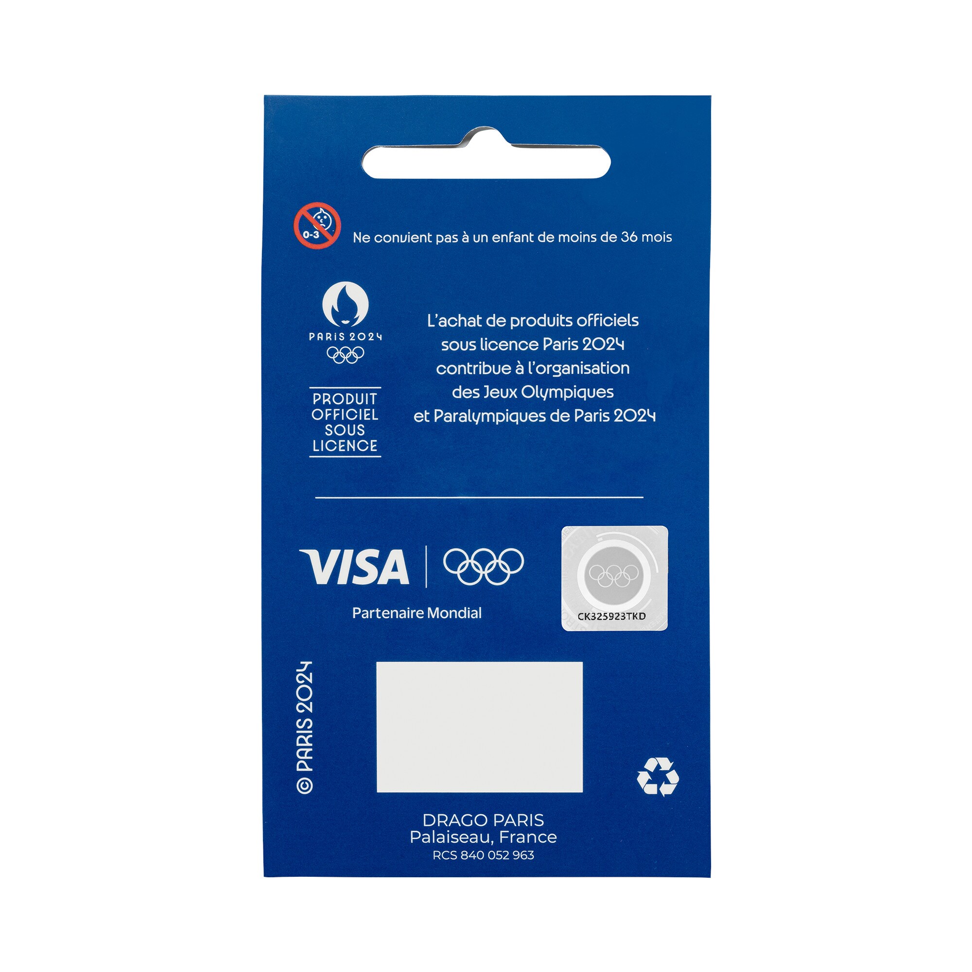 Paris 2024 Olympics Mascot Joyful Pin Badge