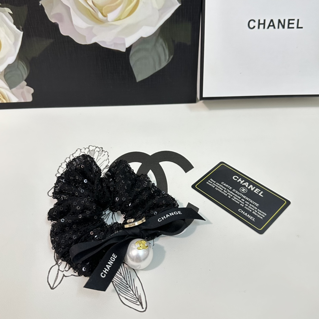 TOP Christian Dior Pearl Hair Ring - Two Colors