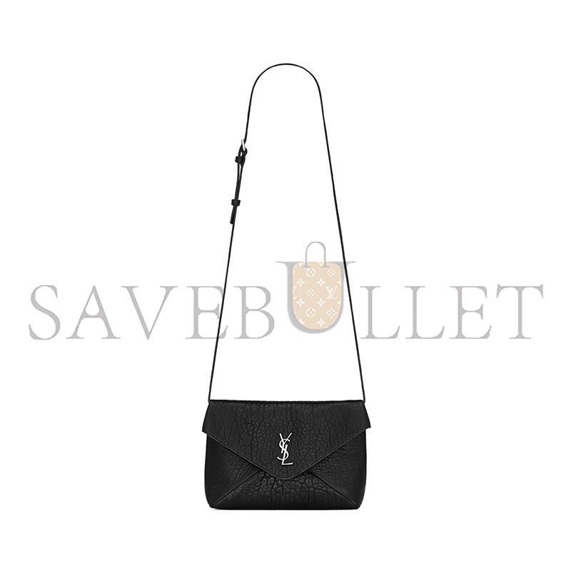 YSL CASSANDRE ENVELOPE MESSENGER IN LAMBSKIN 801490AACIU1000 (23*16.5*6cm)