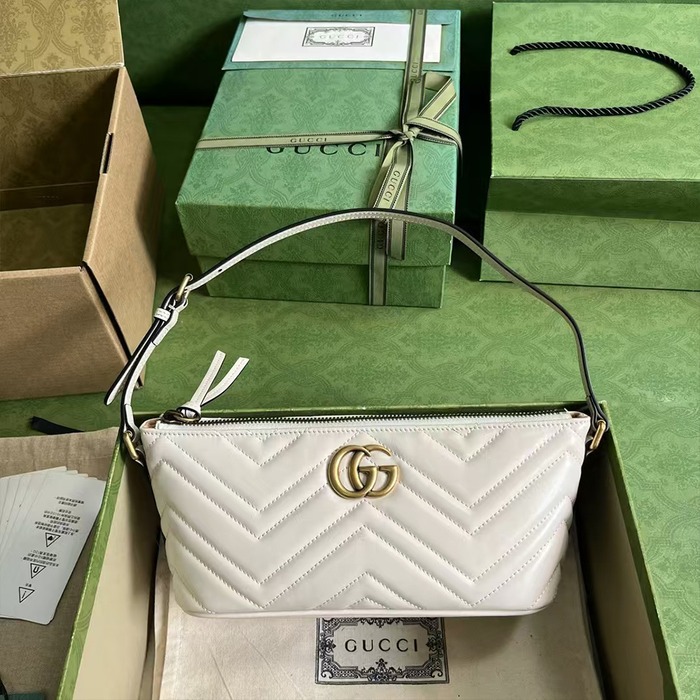 Gucci - GG Marmont Leather Shoulder Bag (Replica)