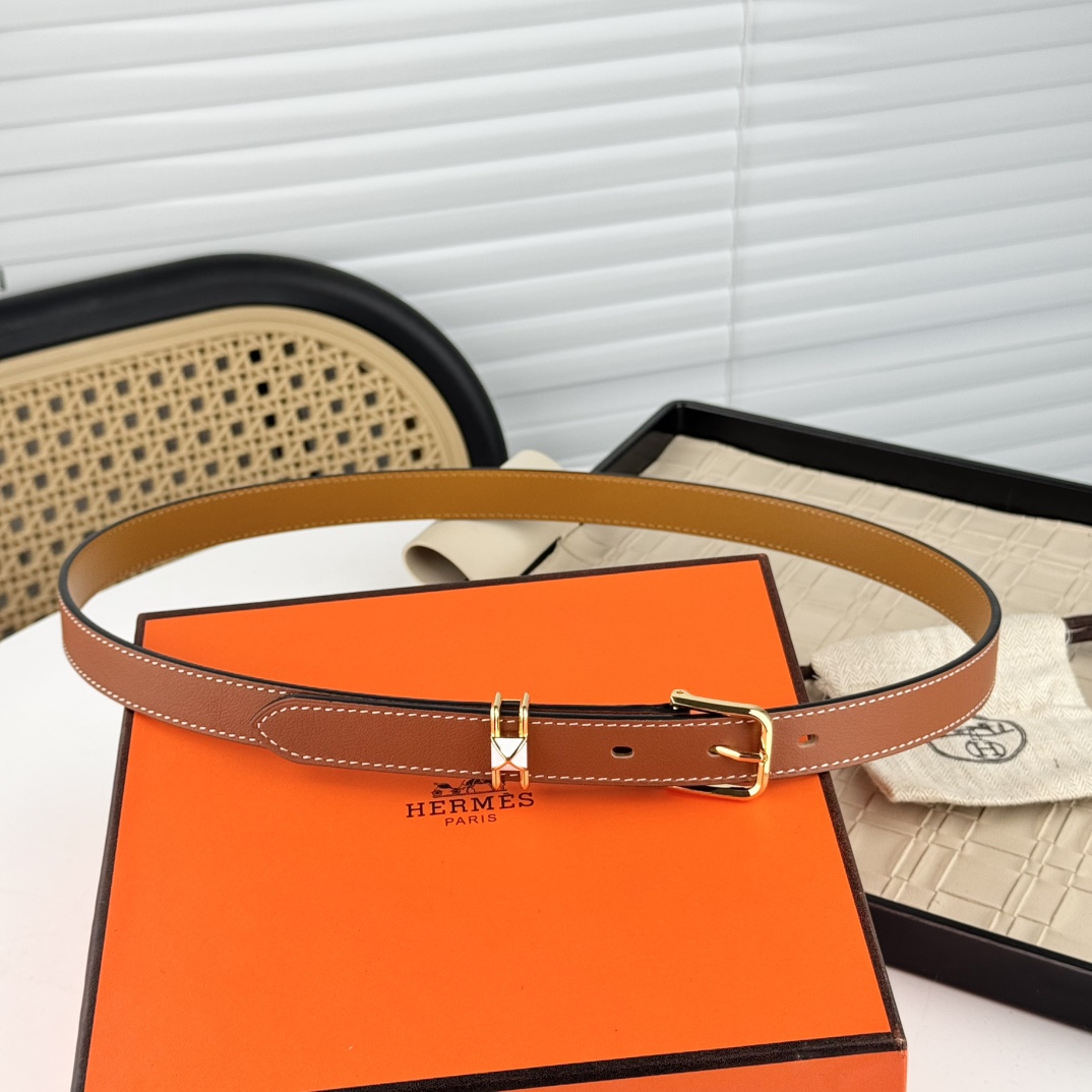 TOP HERMES 2CM Swift Cowhide Belt - 2 Colors
