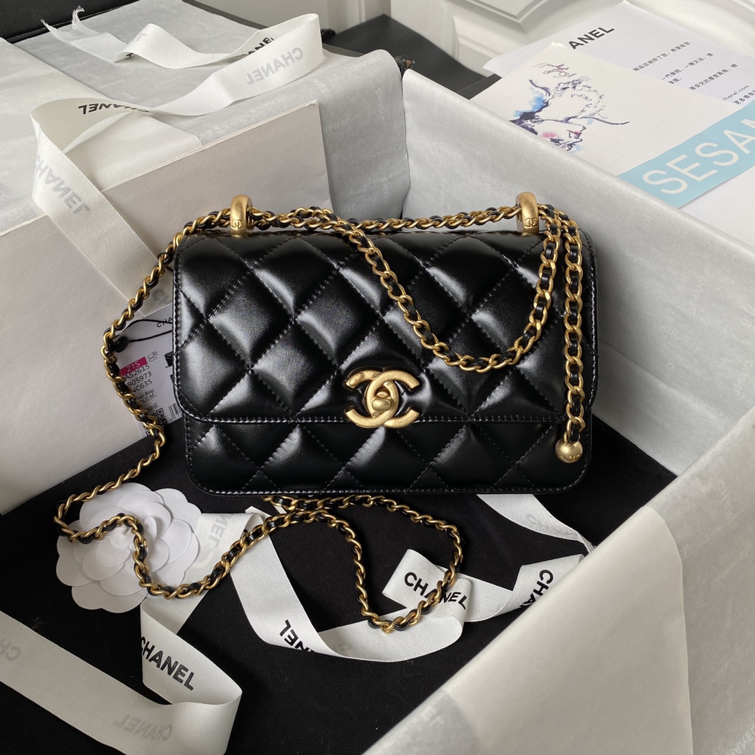 TOPCHANEL 24C Double Gold Ball Bag - 4 Colors - 12×19×8cm/22×14.5×8cm & GHW