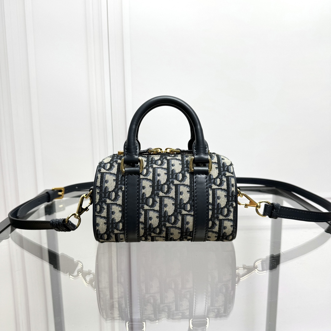 TOP Christian Dior Groove Oblique 16/20/25 Bag 16.5x10x8cm/20.5x13.5x12cm/25x19x16cm - Blue