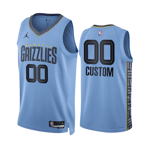Custom Memphis Grizzlies 2022-23 Statement Jersey
