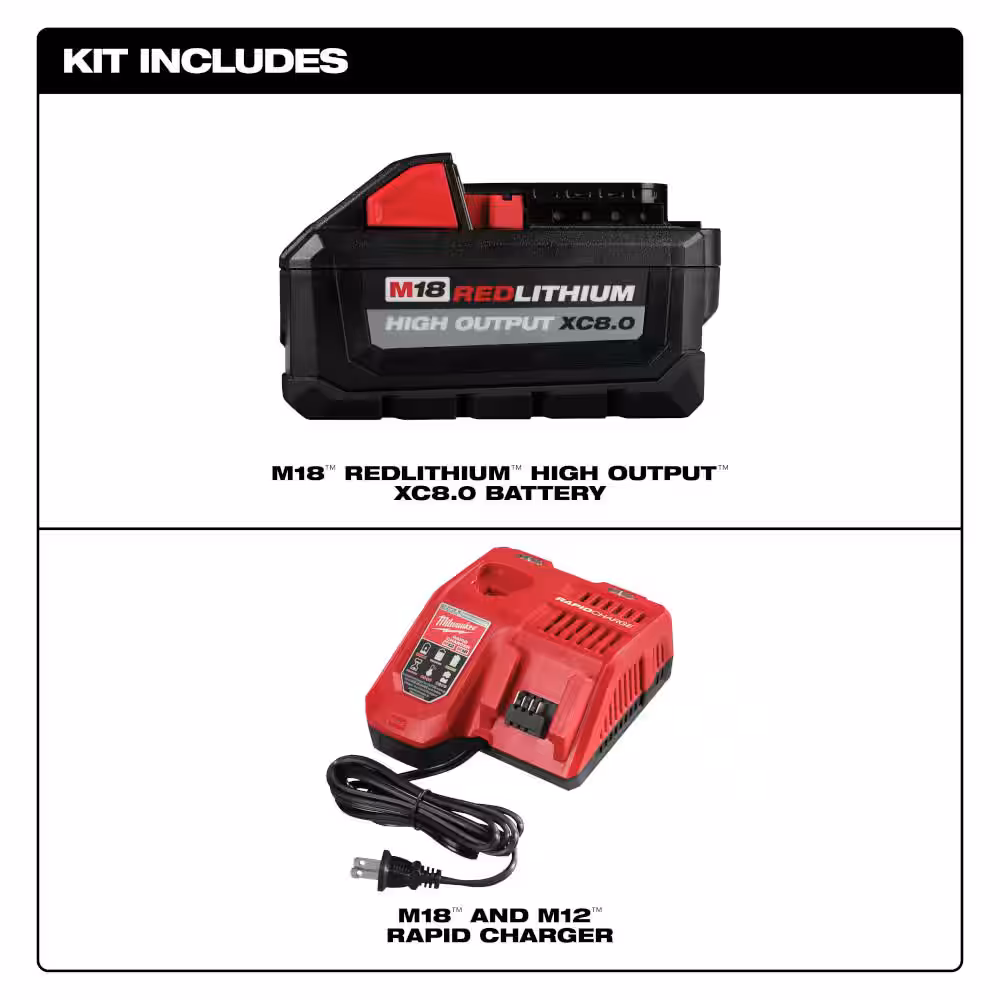 M18 FUEL 18V Lithium-Ion Brushless Cordless Super SAWZALL w/7-1/4 in. Circ Saw & 8.0ah Starter Kit