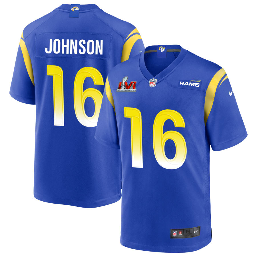 Tyler Johnson Los Angeles Rams  Super Bowl LVI Game Jersey - Royal