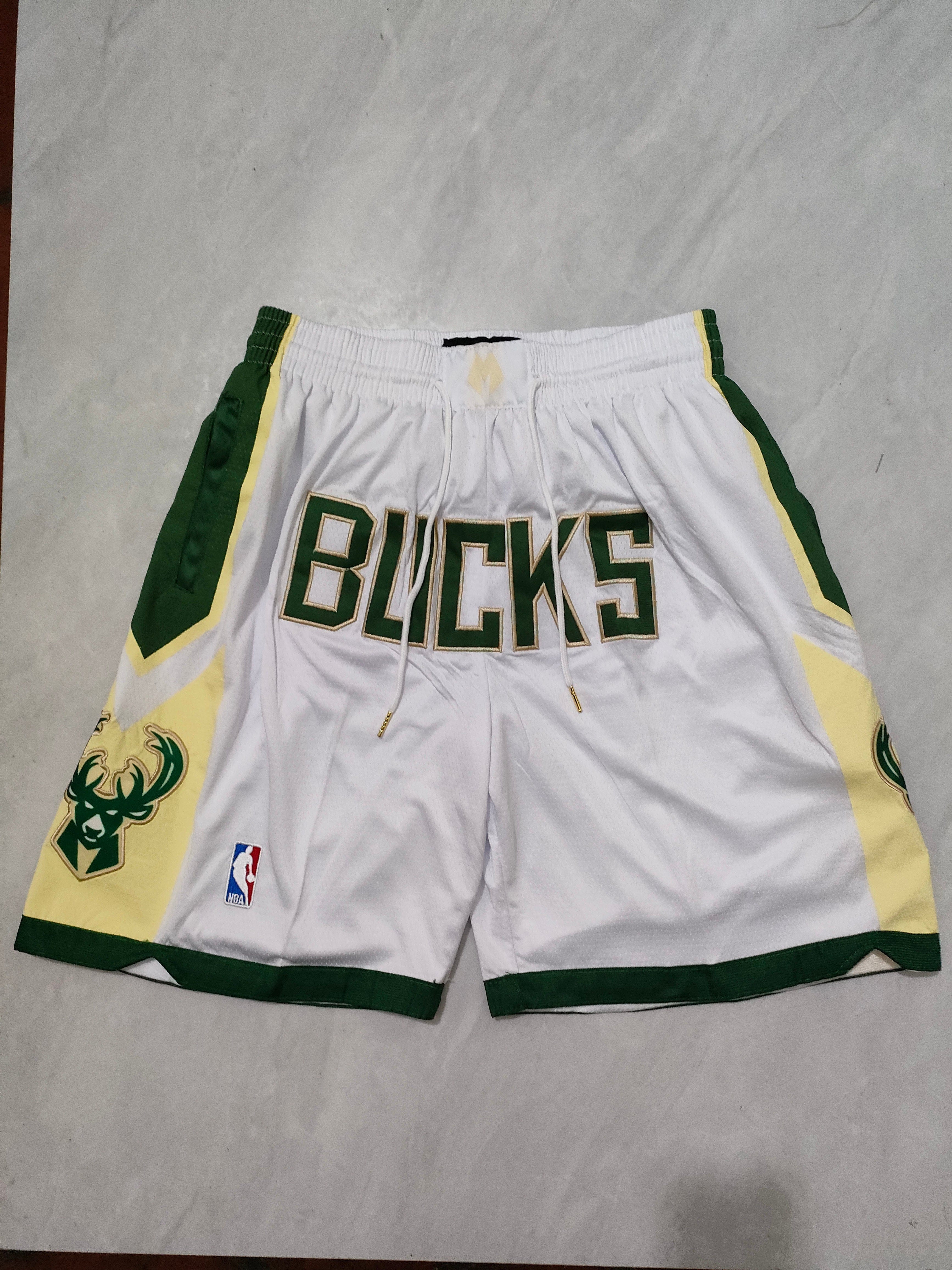 Milwaukee Bucks White Regular Pocket Pants