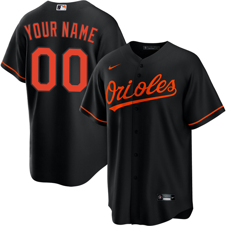 Baltimore Orioles Black Custom Jersey