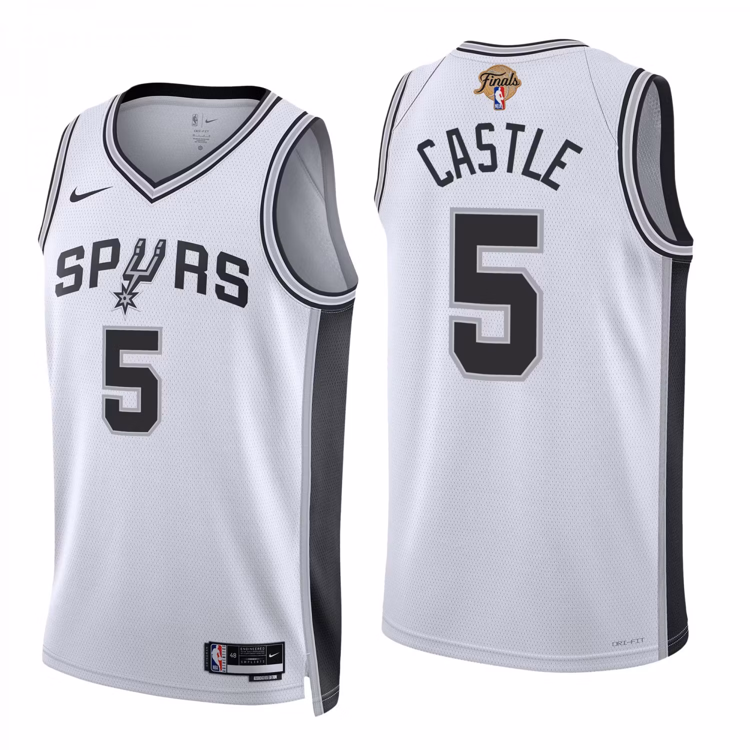 Stephon Castle San Antonio Spurs 2026 Finals Jersey - White