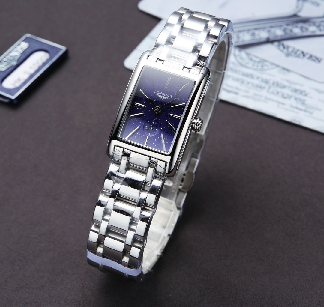 TOP LONGINES Starry Blue Watch 20.8.x32mm - Silver