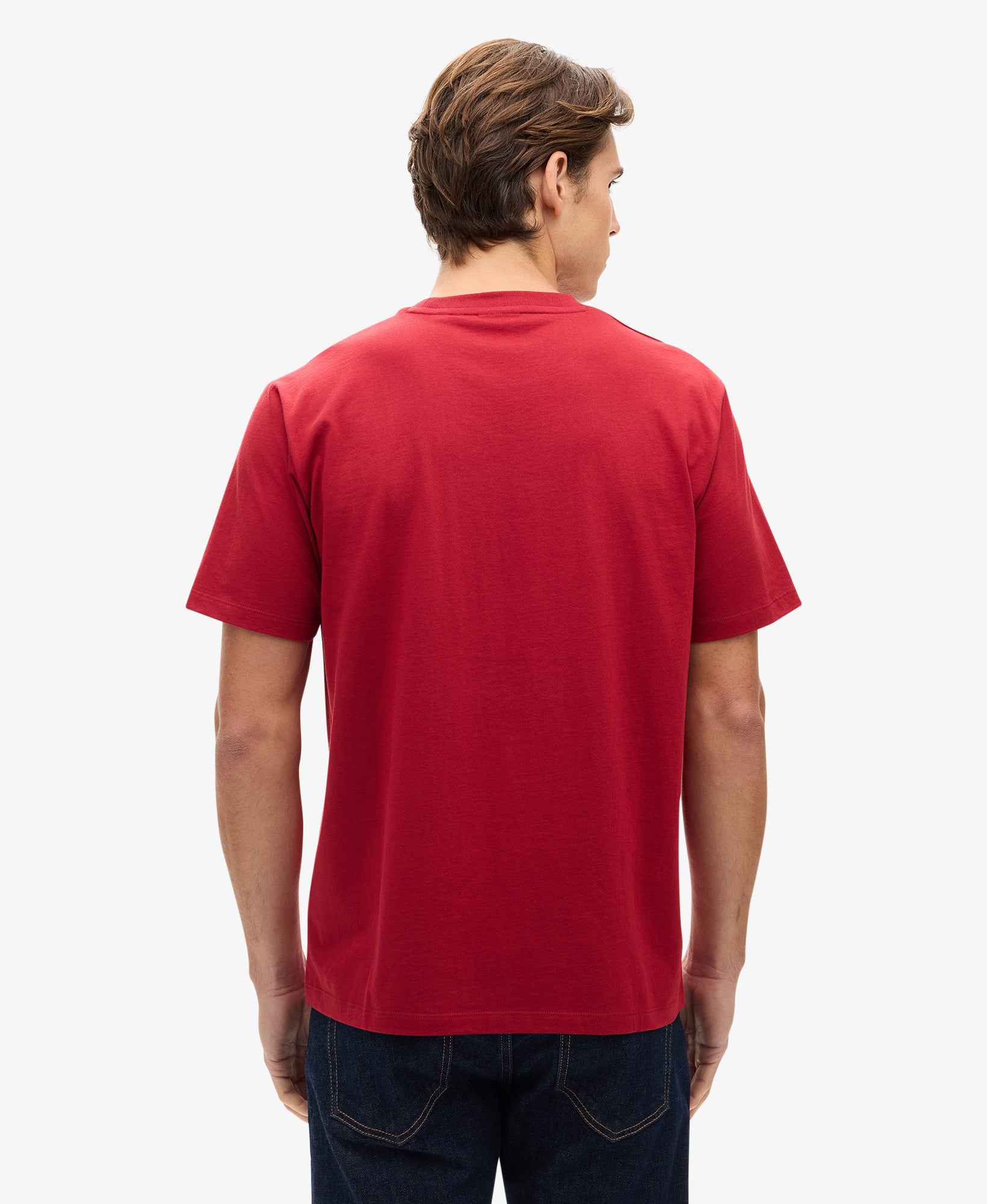 Movie Graphic Chest Tee | Winery Red