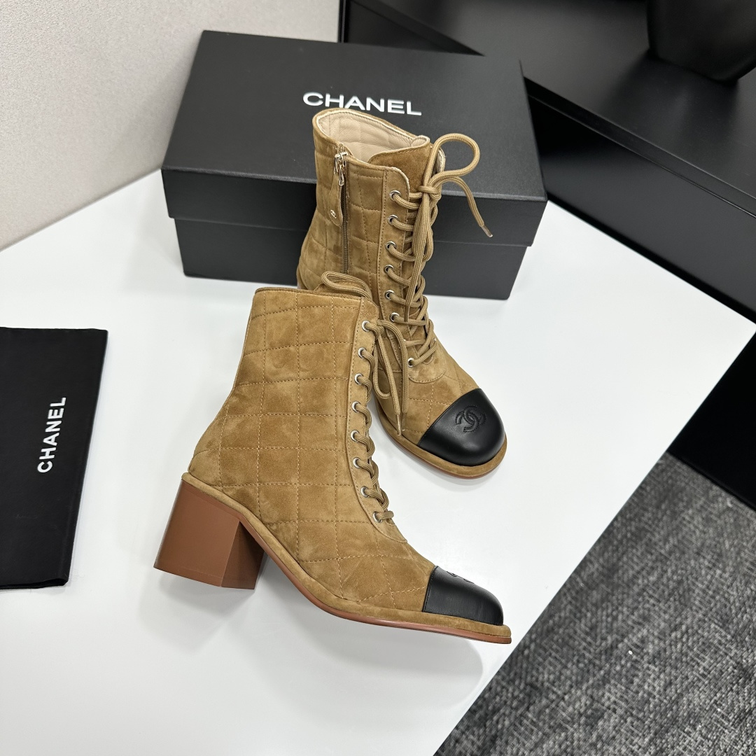 TOP CHANEL Short Boots - 3 Color