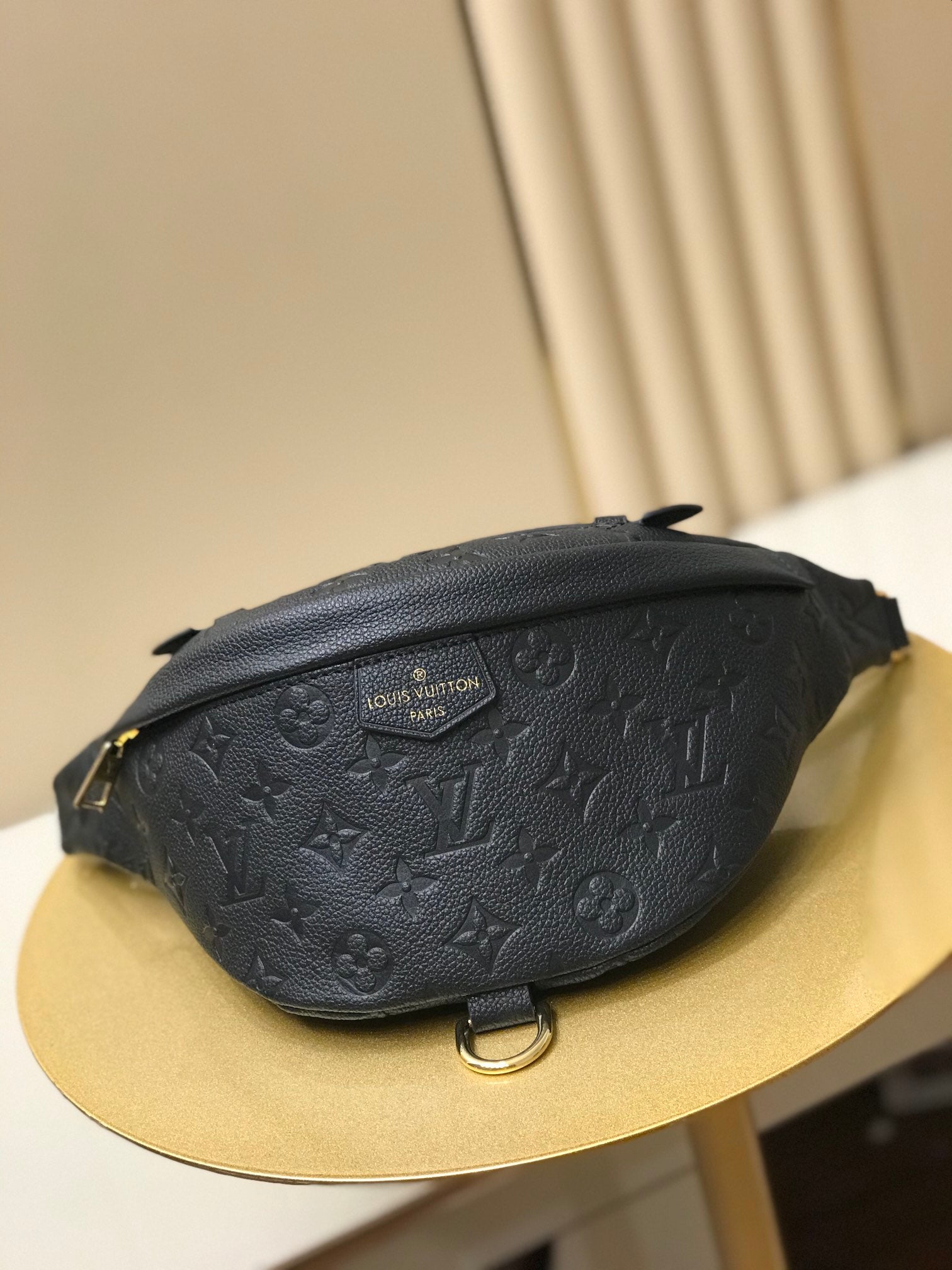 TOP Louis Vuitton LV Empreinte Bumbag - Black - 36*15*15CM