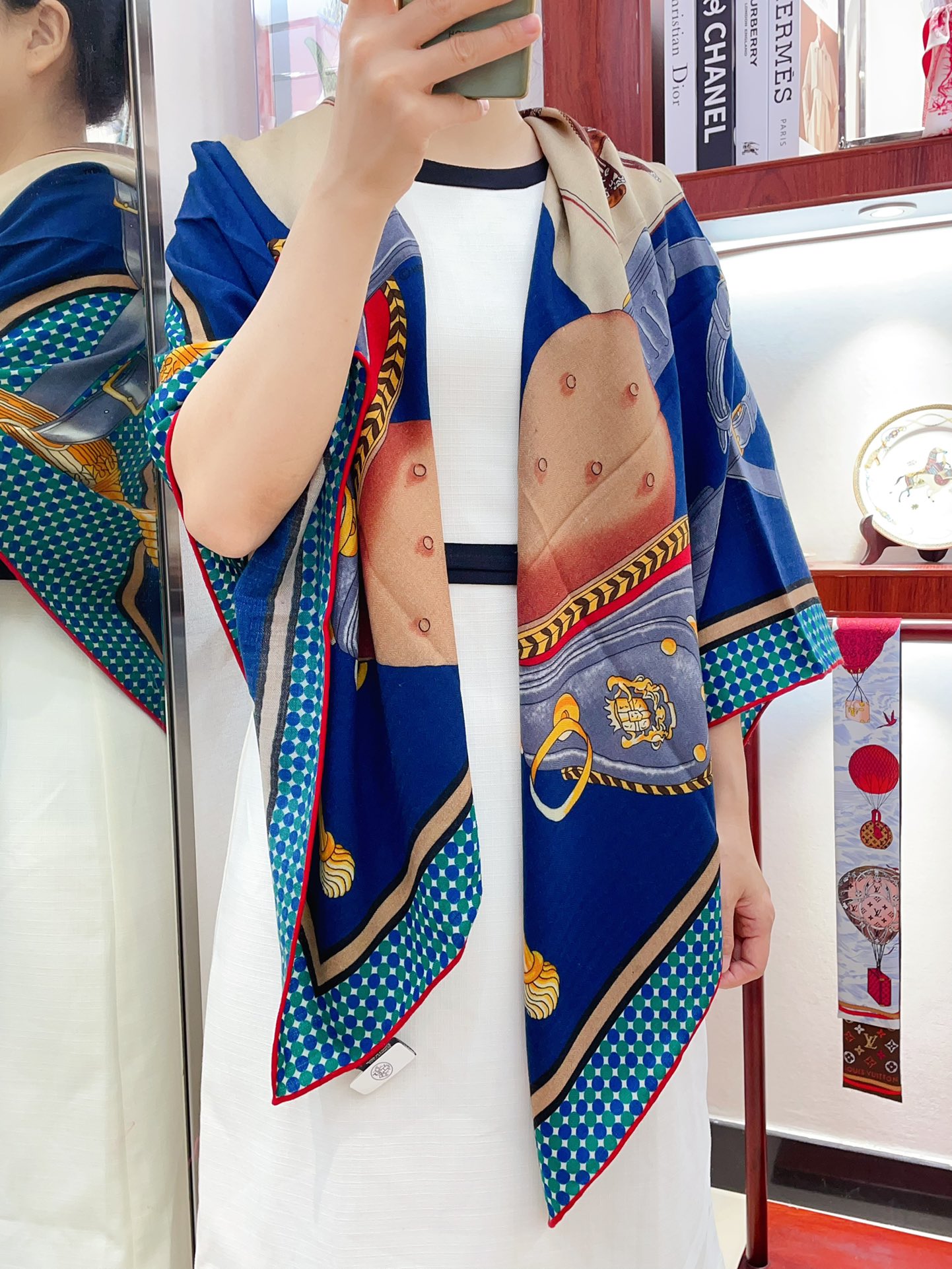 TOP HERMES Cashmere Square Scarf 140 x 140 cm - 2 Colours