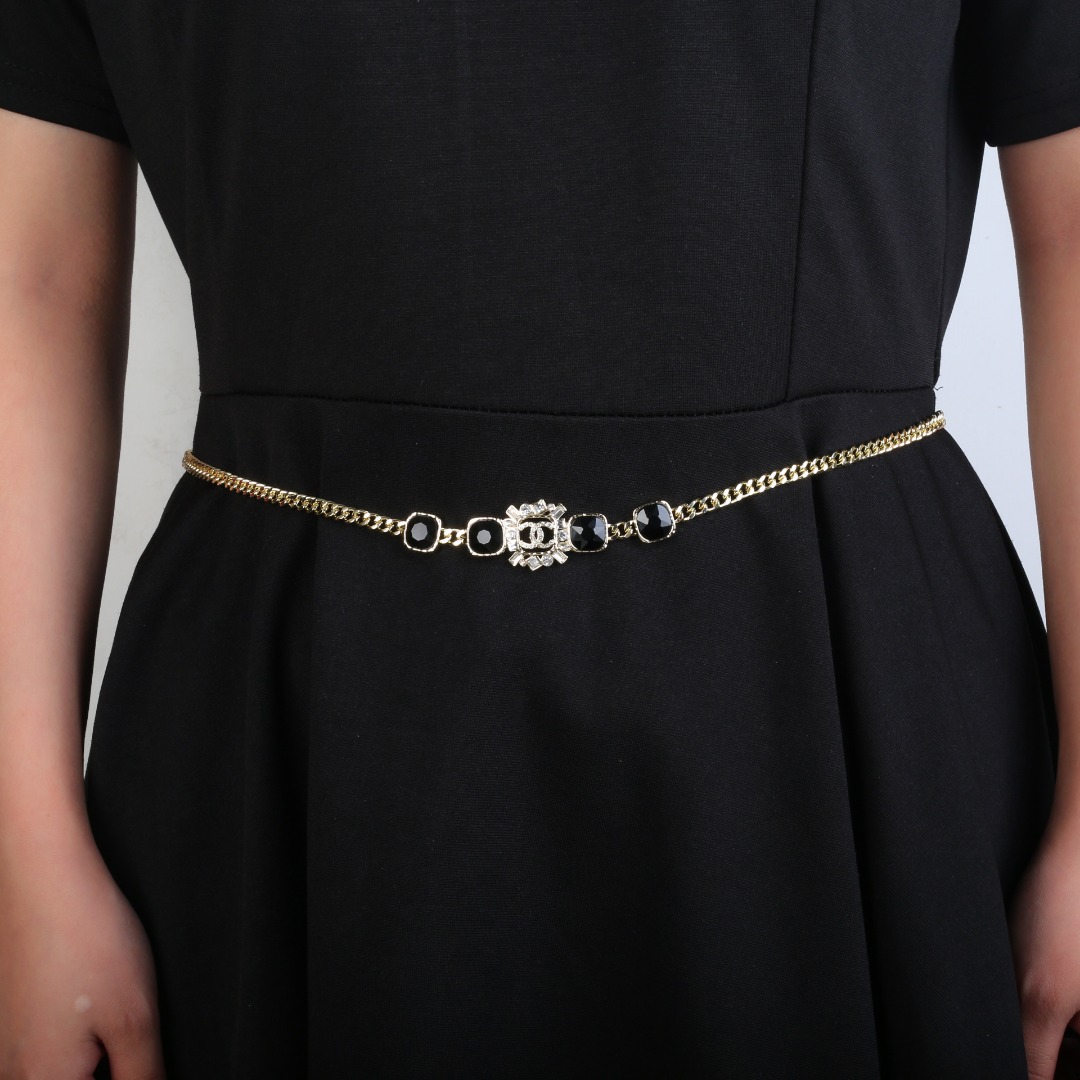 TOP CHANEL Crystal Rhinestone Waist Chain