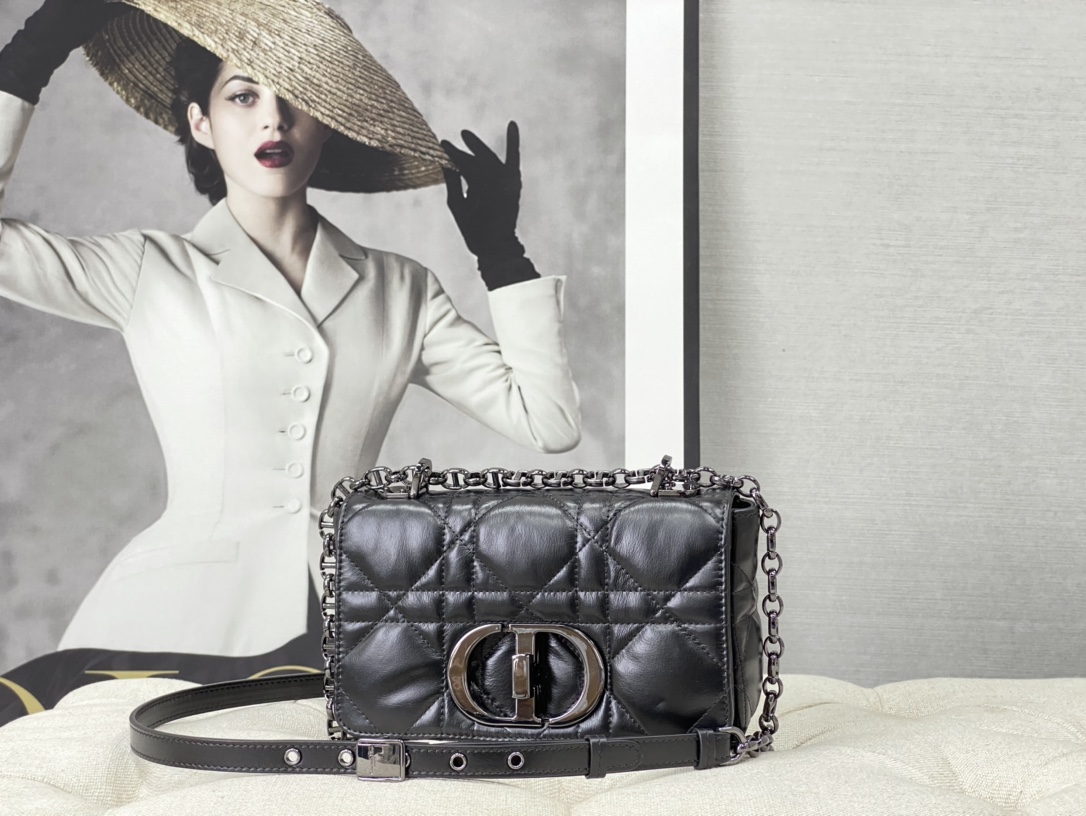 TOP Christian Dior Caro Bag 20 x 12 x 7 cm - Black