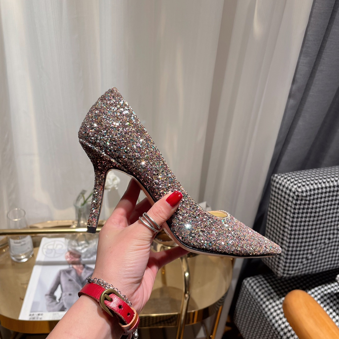 Jimmy Choo Love Flat cusp  Slide Sandal (Replica)