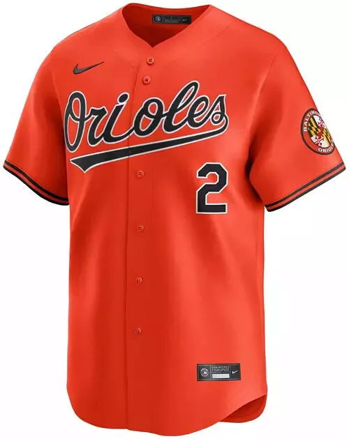 Men's Baltimore Orioles Gunnar Henderson #2 Orange Replica Player Jersey