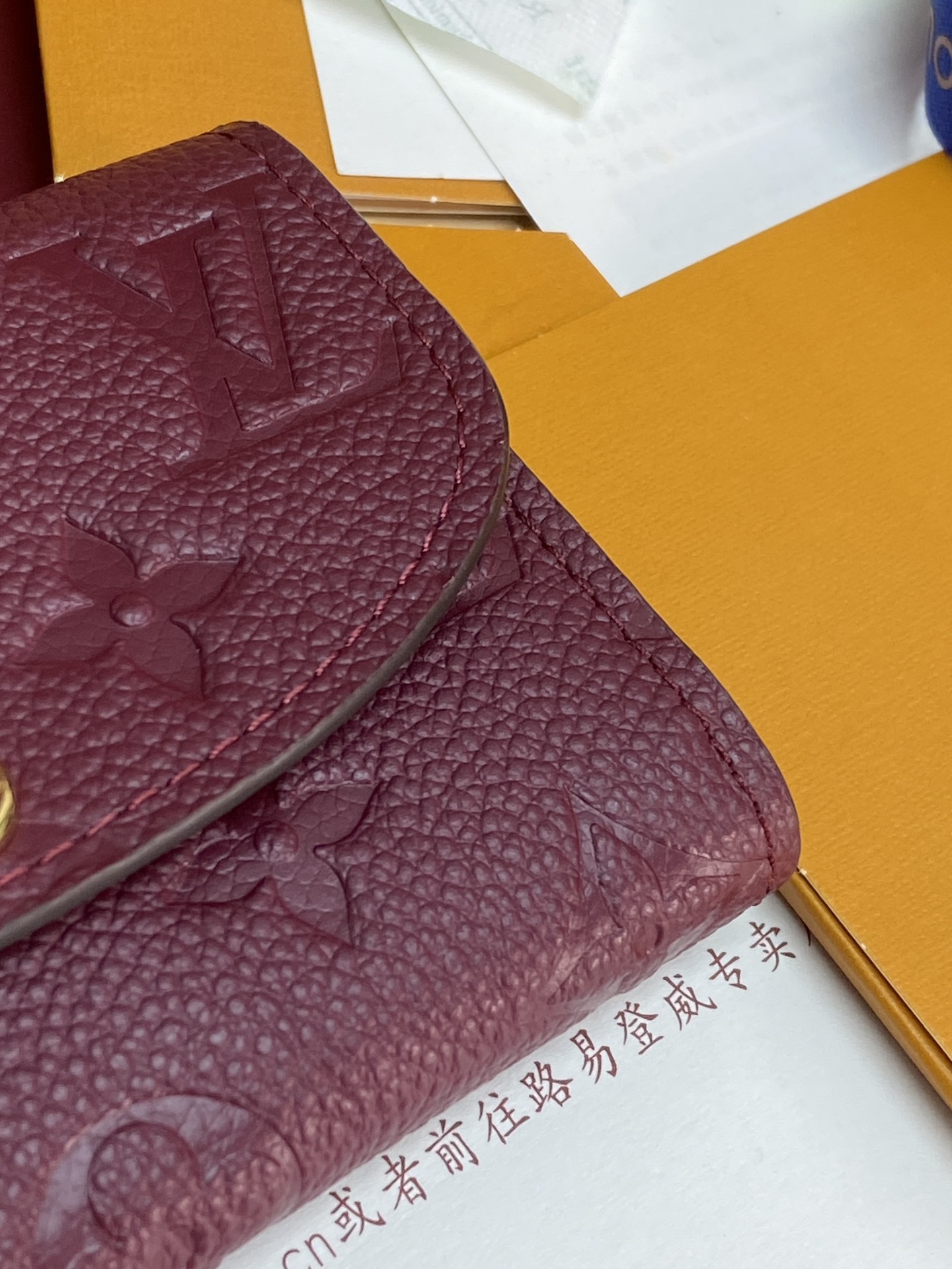 TOP Louis Vuitton LV Empreinte Card Holder 11x8cm - Purple