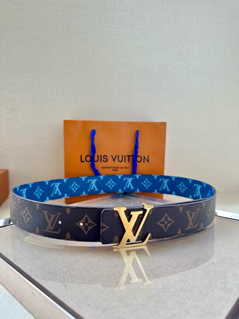 TOP Louis Vuitton LV Double Sided Waistband- 4.0CM