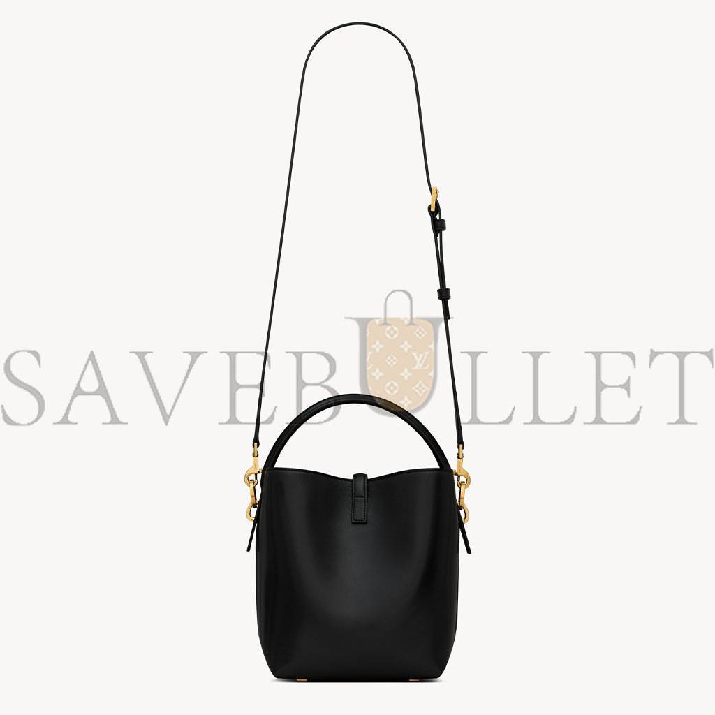 YSL LE 37 SMALL IN SHINY LEATHER 7490362R20W1000 (17*20*13cm)
