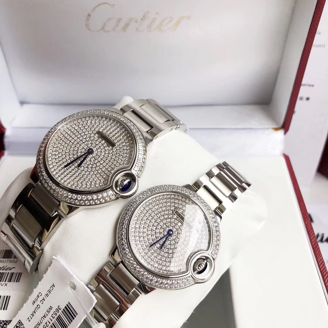 TOP Cartier Blue Balloon Starry Sky Watches 33/36mm - 2 Sizes