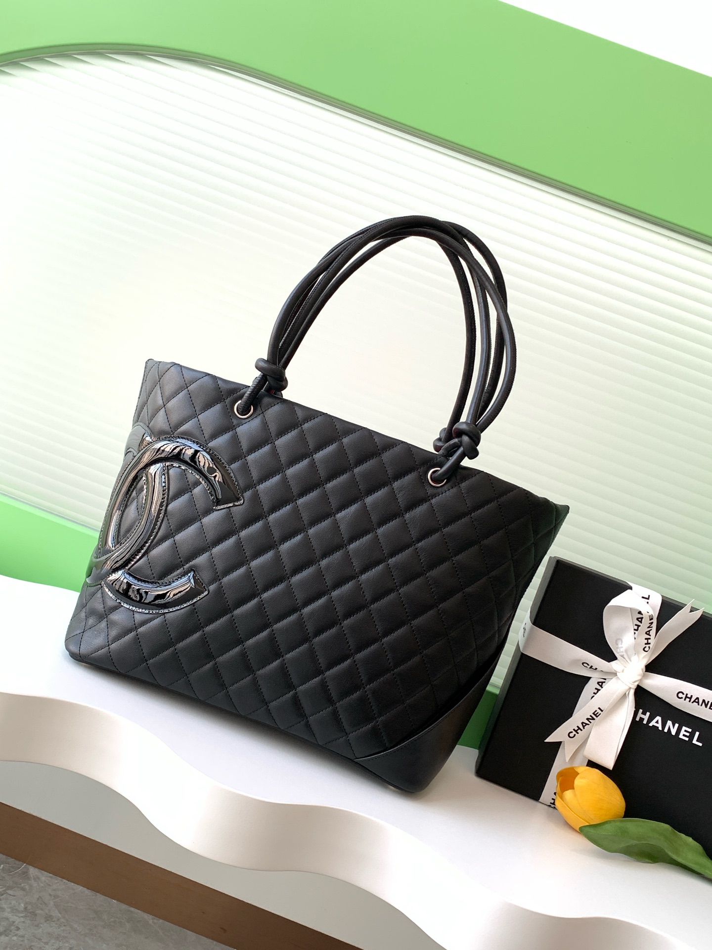 TOP CHANEL Cambon Bag 20x16x7cm/30x25x15cm - 5 Color