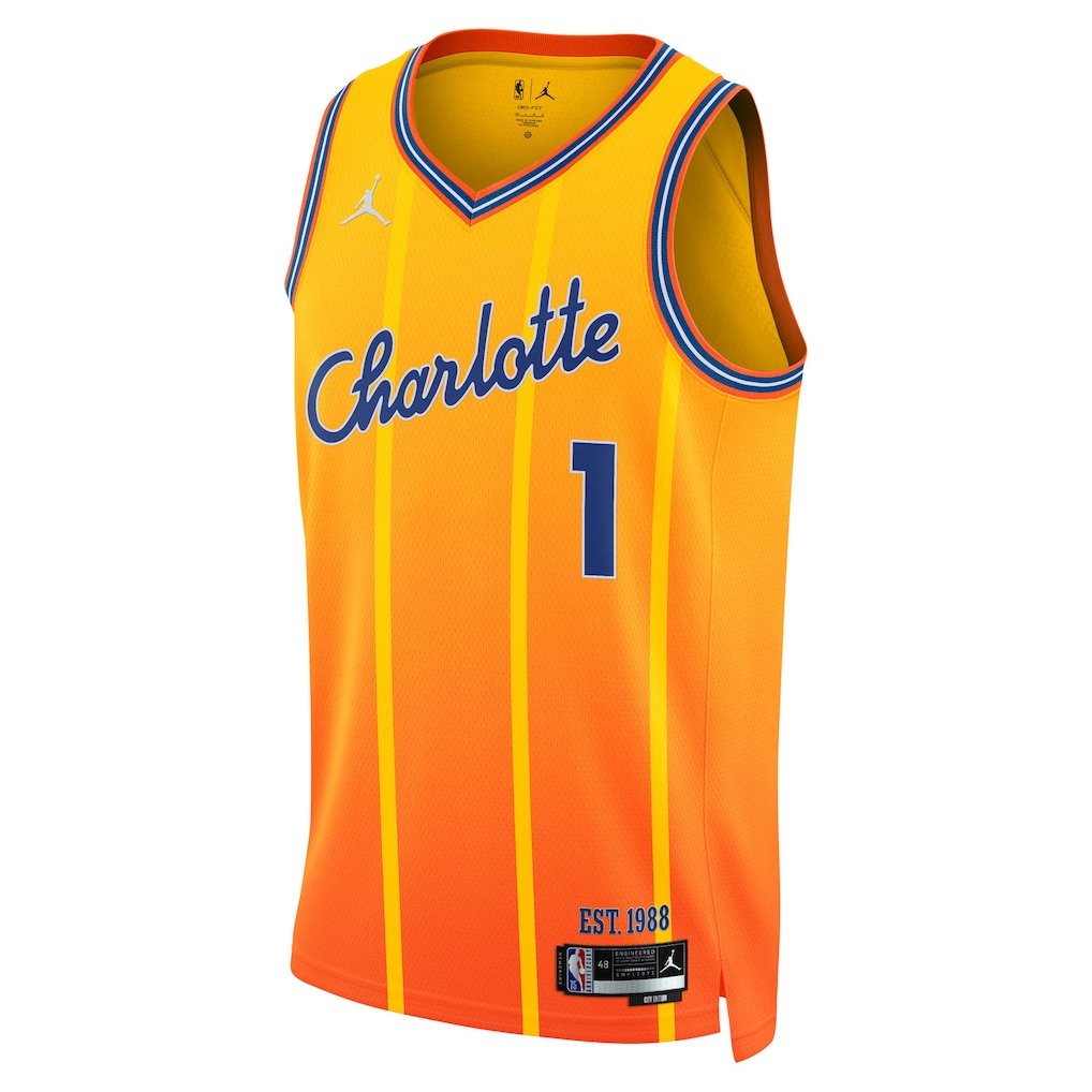 LaMelo Ball Charlotte Hornets Jordan Brand 2025/26 City Edition Jersey - Orange