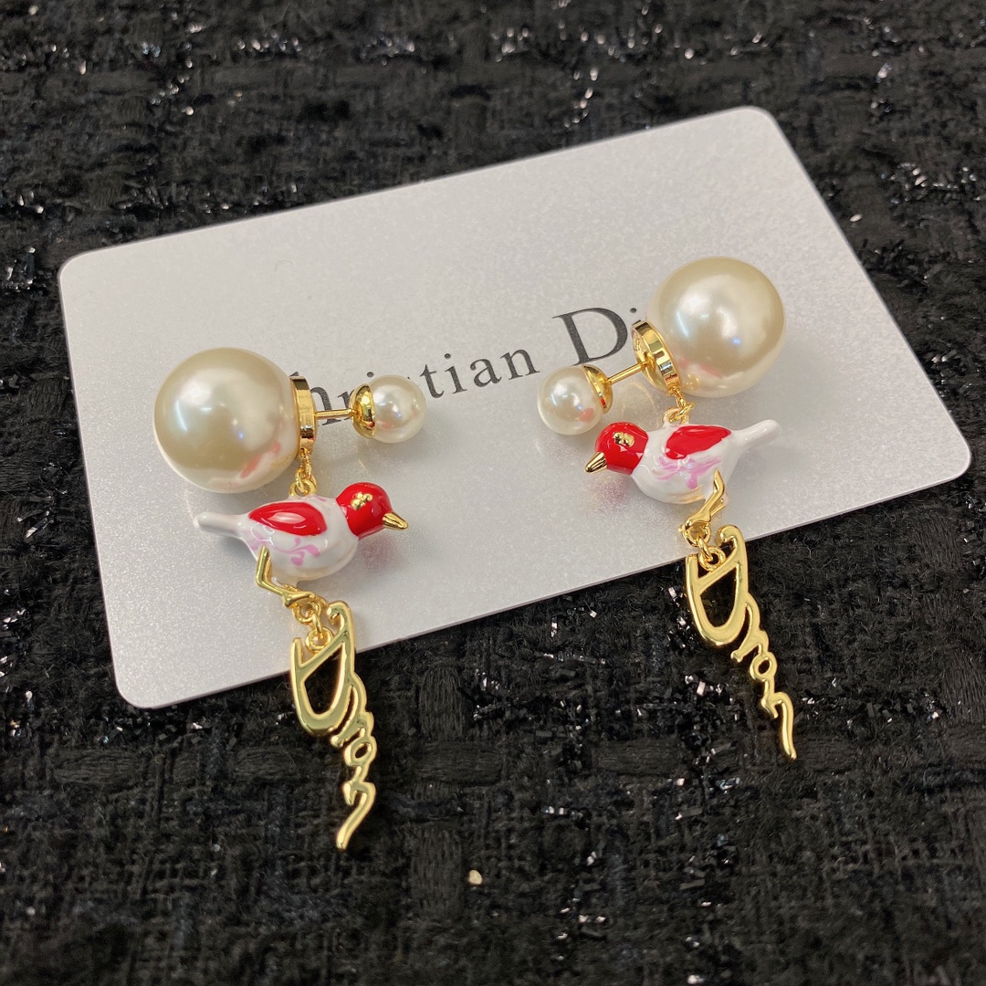 TOP Christian Dior Bird Earrings