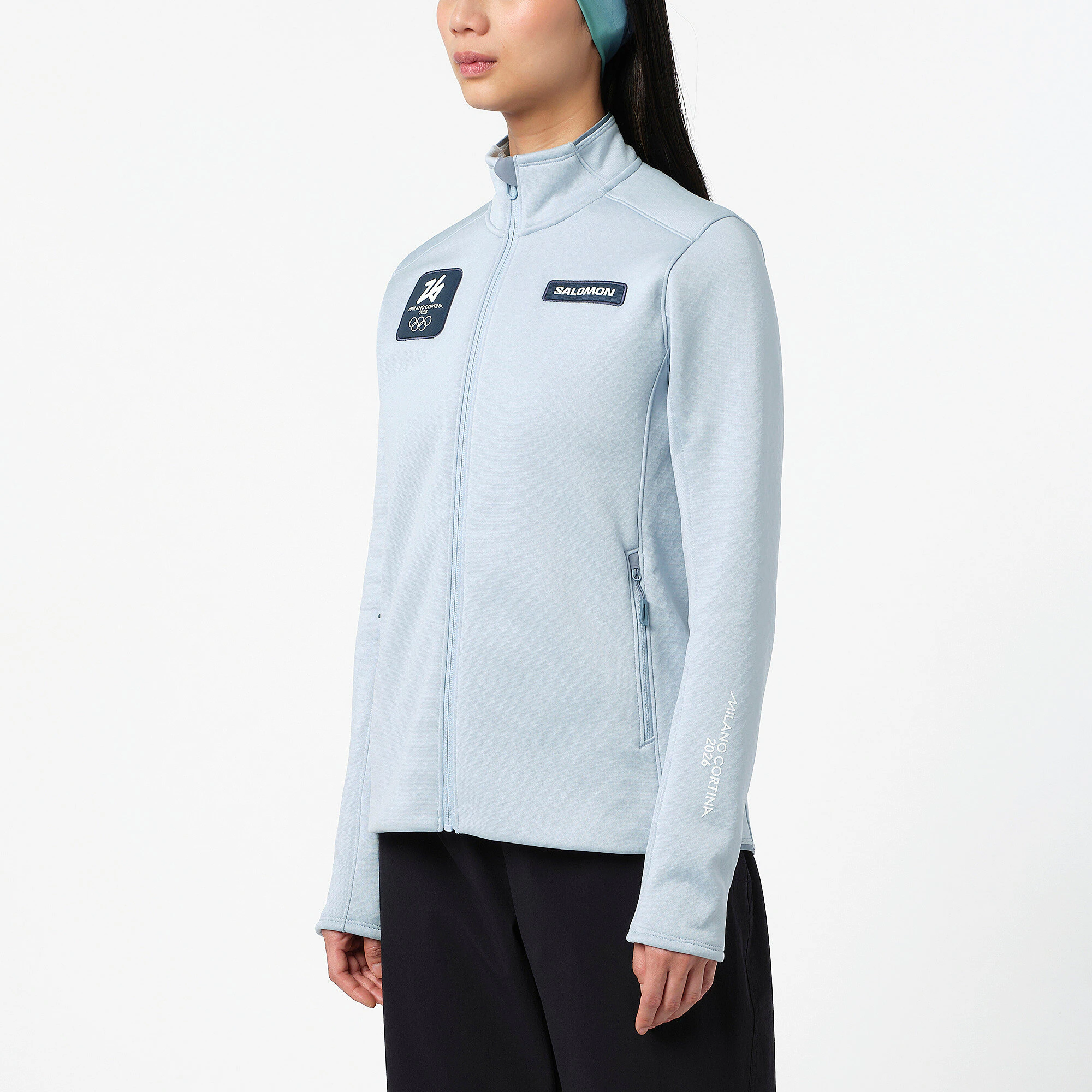 Milano Cortina 2026 Olympics Salomon Outline Warm Jacket - Blue - Womens