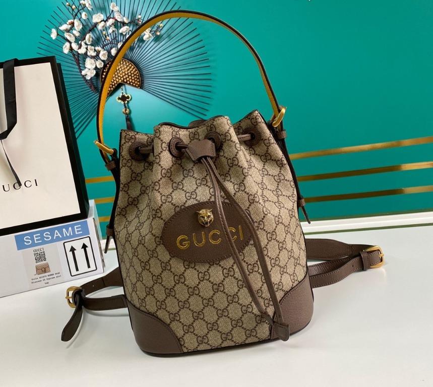 TOP GUCCI Neo Vintage Supreme Bucket Backpack