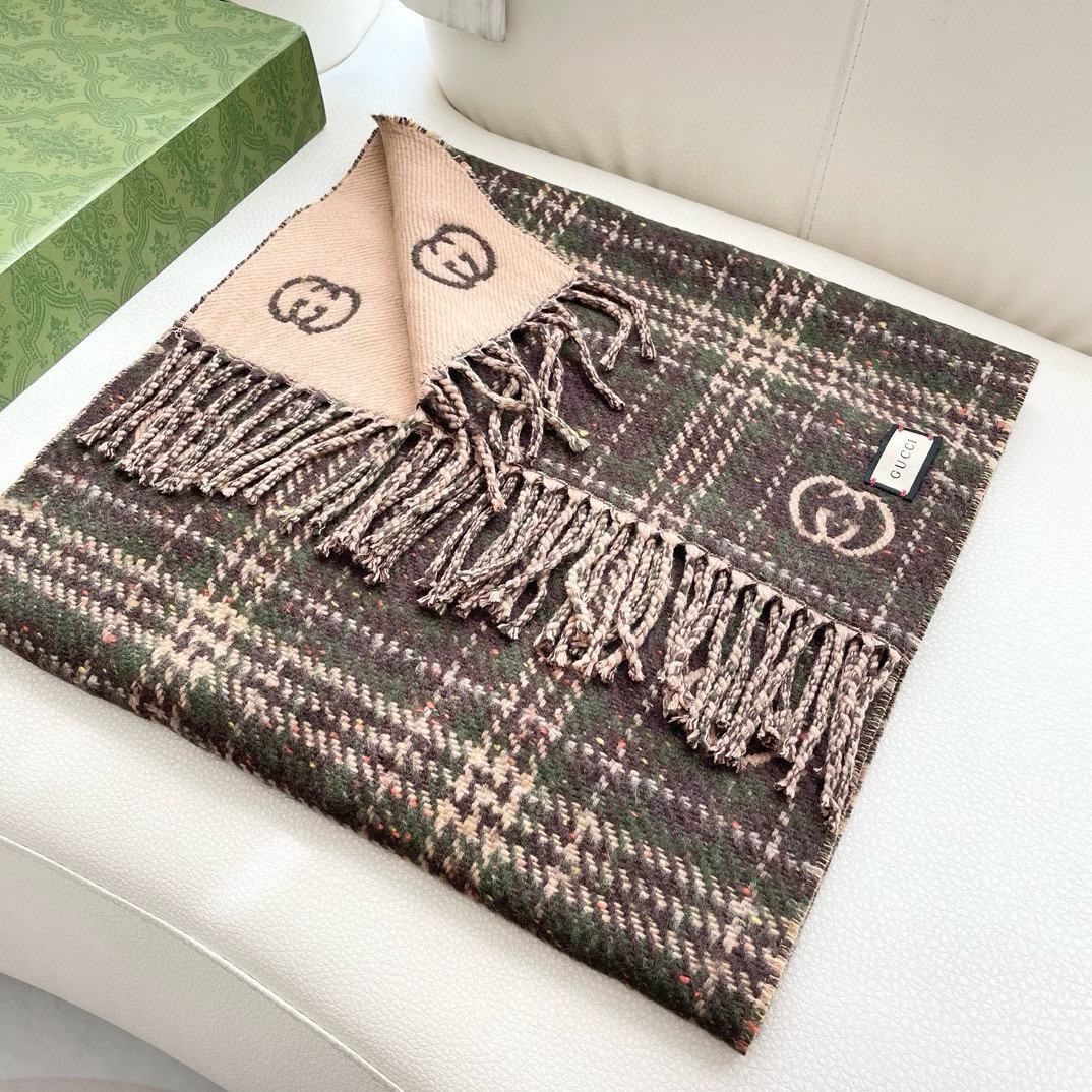 TOP GUCCI Cashmere Scarf  35×195cm - 2 Colors