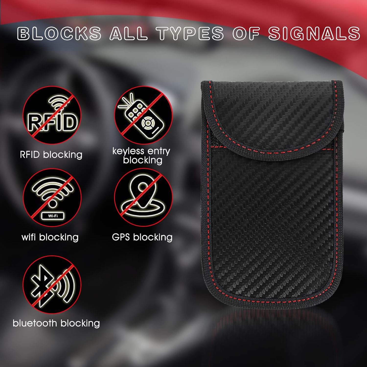 Car Key Signal Blocker Pouch