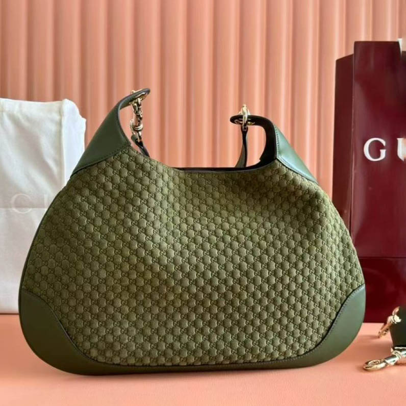 TOP GUCCI Medium Shoulder Bag  Suede Leather 42 x 36 x 2cm - 2 Colors
