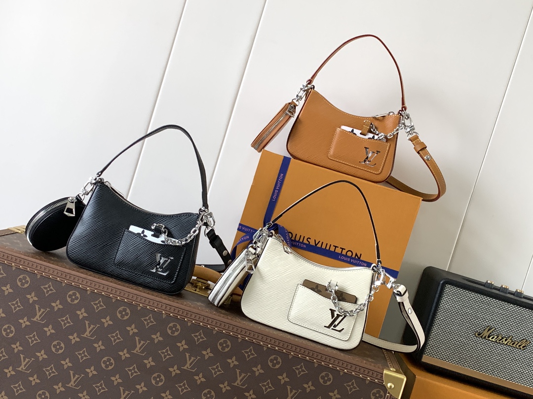TOP Louis Vuitton LV Marelle Bag Epi Leather 19x13.5x6.5cm - 3 Colour