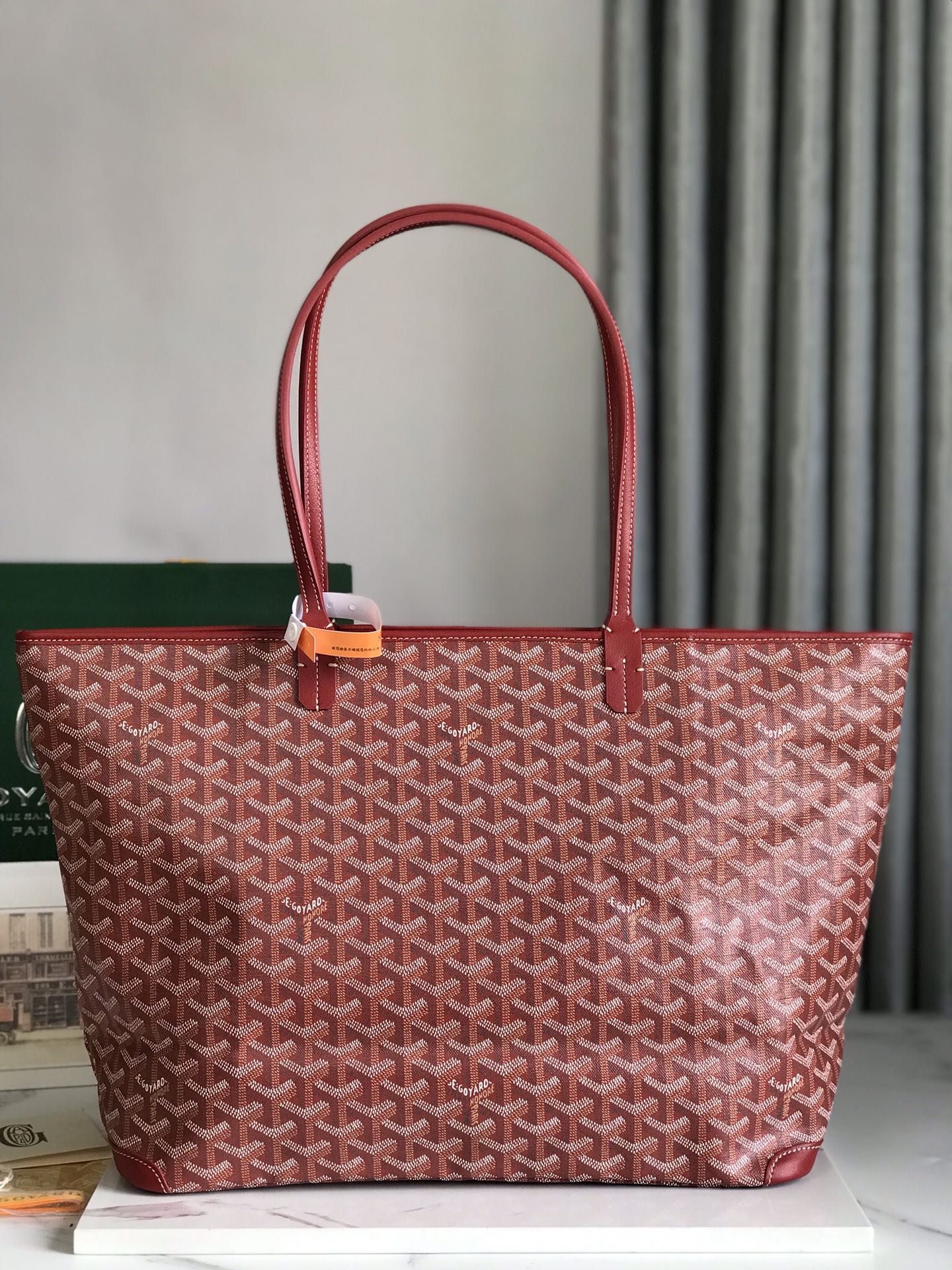 TOP Goyard Tote Bags 35*27*14cm - Red