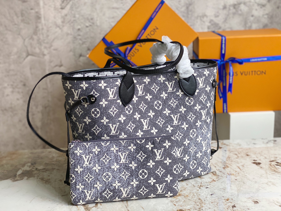 TOP Louis Vuitton LV Neverful Bag 31x28x14cm - Black