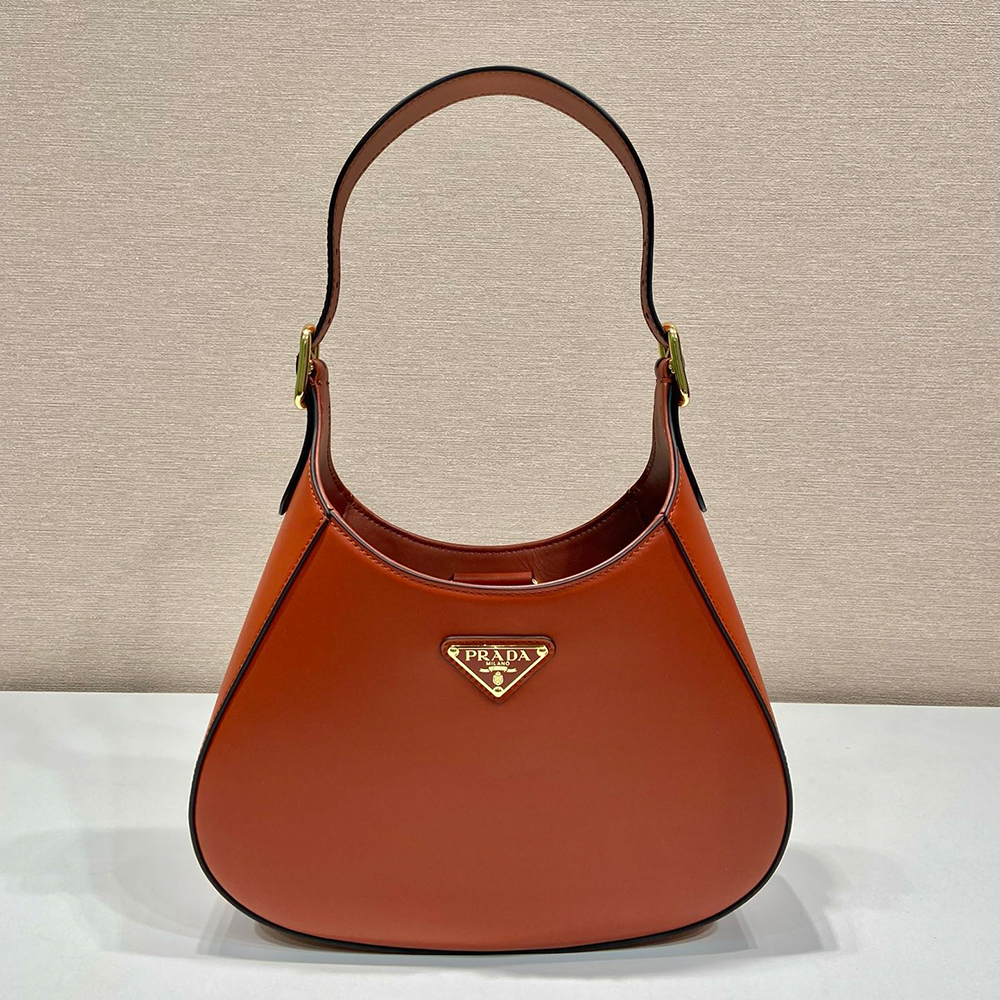 PRADA Calfskin Hobo Bag Shoulder Bag (Replica)