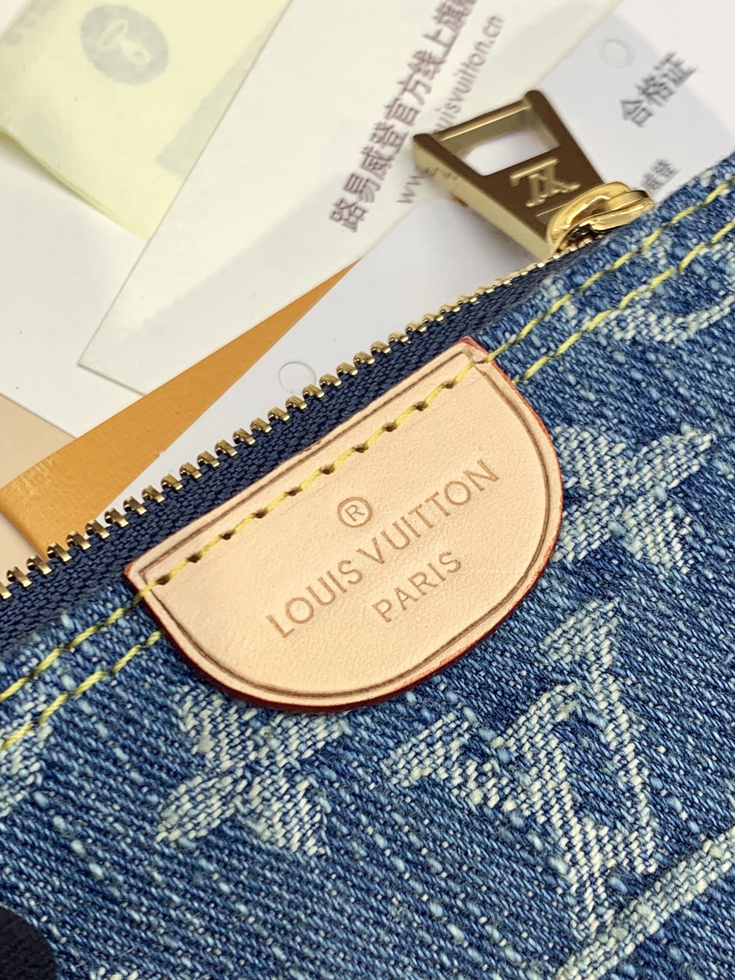 TOP Louis Vuitton LV Zippy Coin Purse 12x7x1.5cm - Monogram Denim Blue
