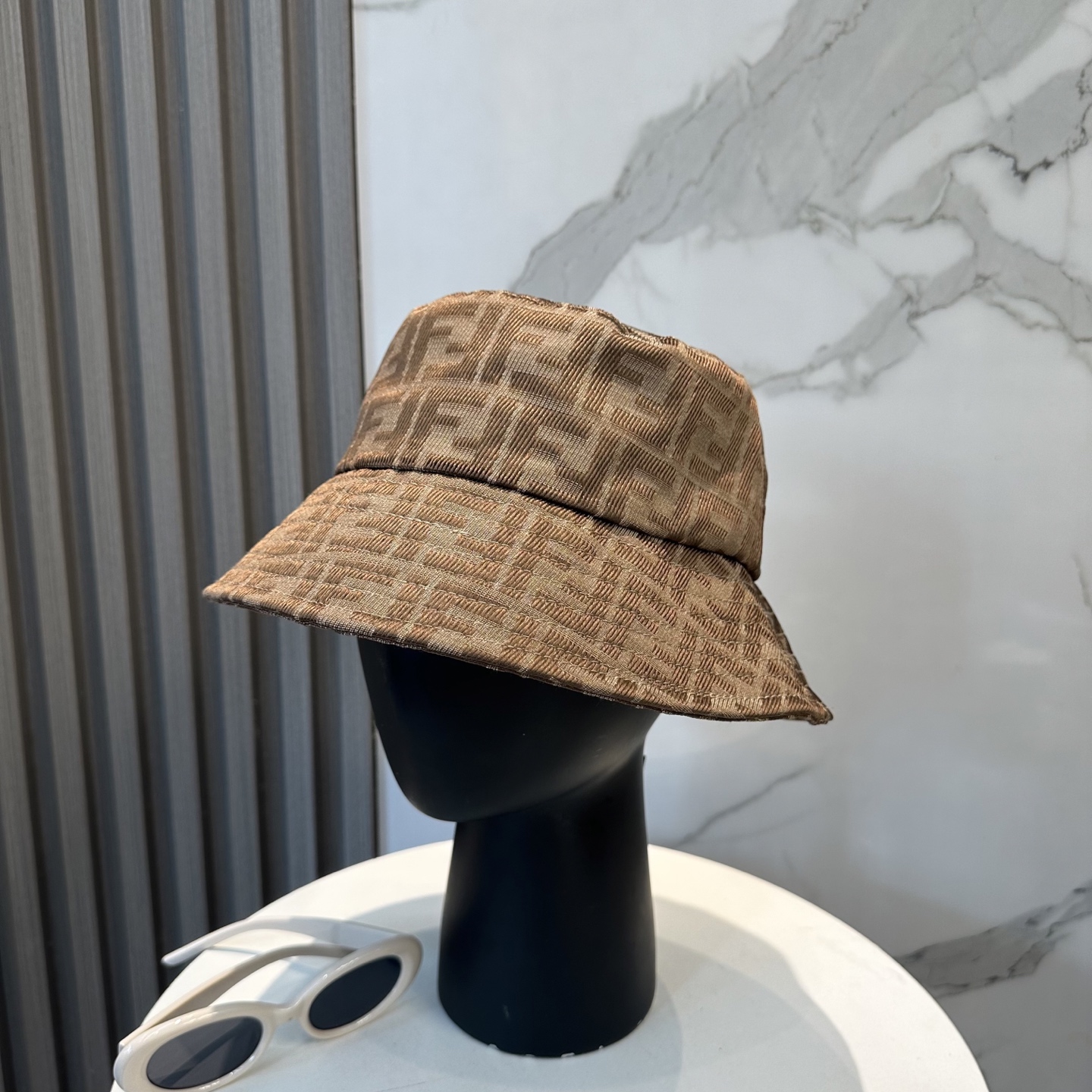 TOP FENDI FF Jacquard Canvas Bucket Hat - 4 Colors