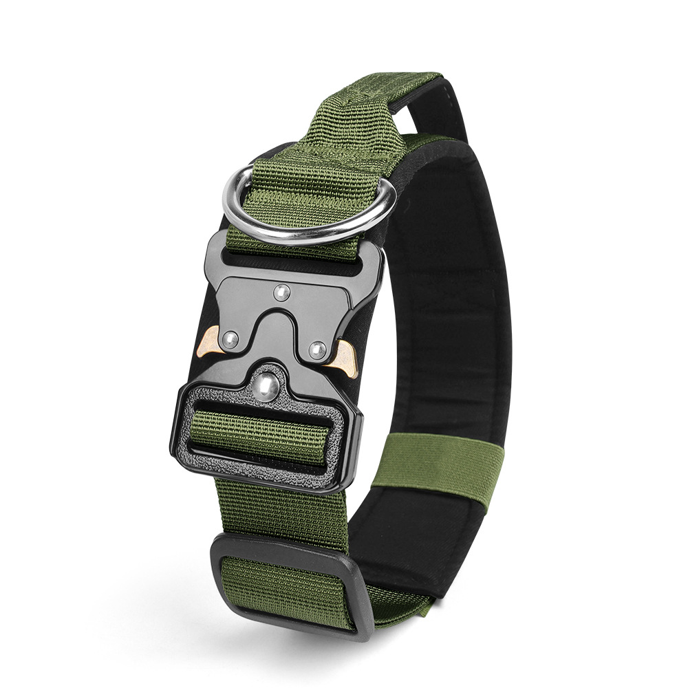 New dog collar: bite-resistant, waterproof, tactical dog collar, adjustable pet tactical collar, dog leash - PawPro UK